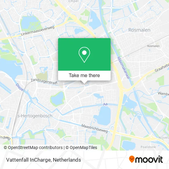 Vattenfall InCharge map