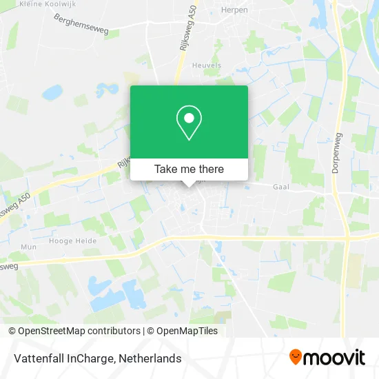 Vattenfall InCharge map