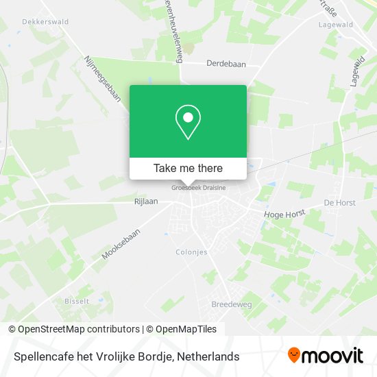 Spellencafe het Vrolijke Bordje map