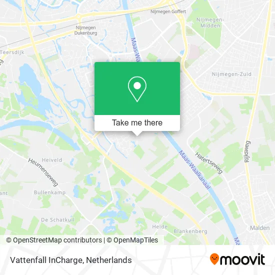 Vattenfall InCharge map