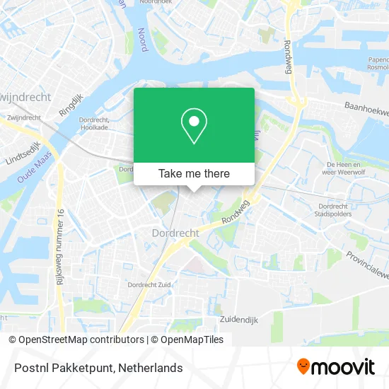 Postnl Pakketpunt map