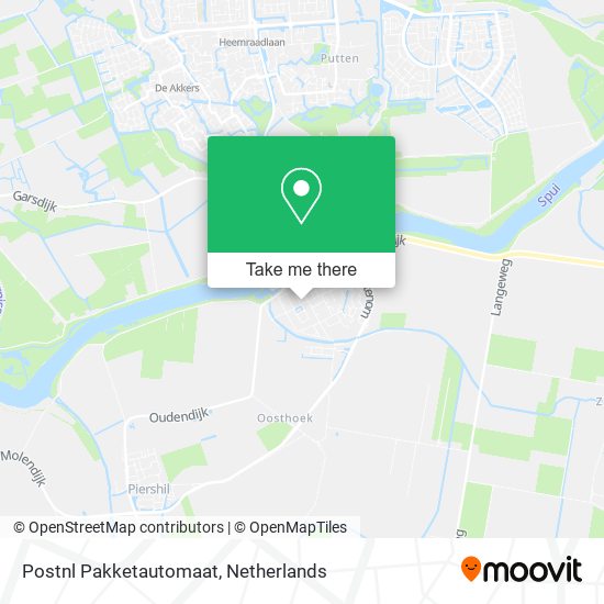 Postnl Pakketautomaat map