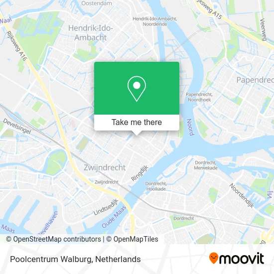 Poolcentrum Walburg map