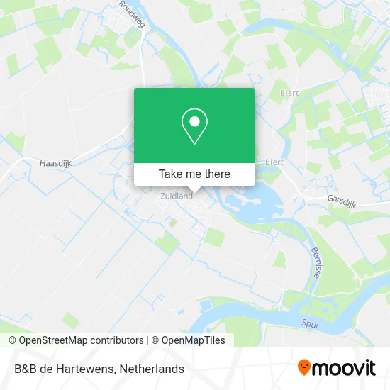 B&B de Hartewens map