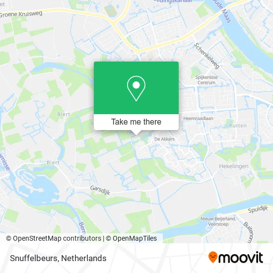Snuffelbeurs map