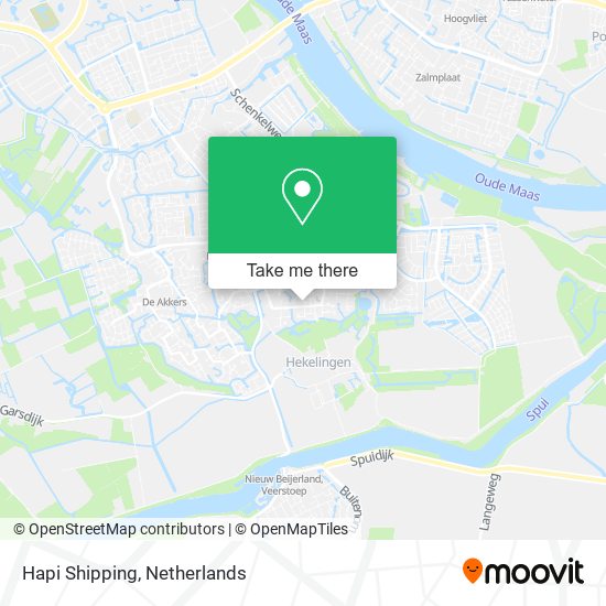 Hapi Shipping map