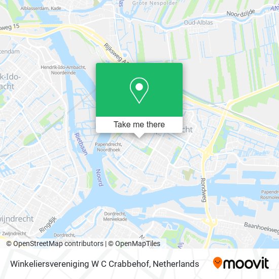 Winkeliersvereniging W C Crabbehof map