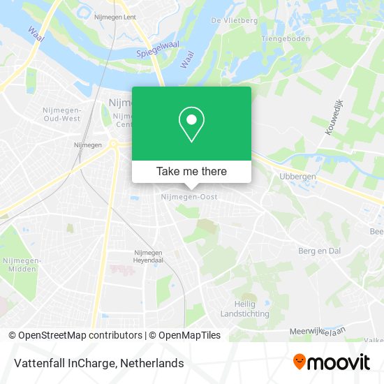 Vattenfall InCharge map