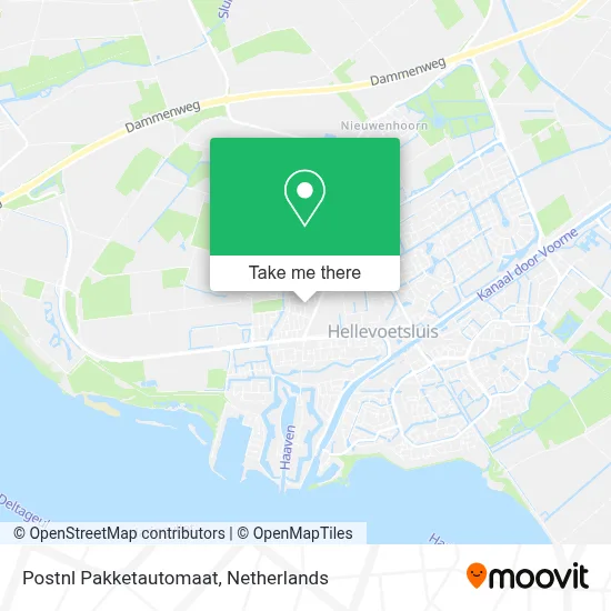 Postnl Pakketautomaat map