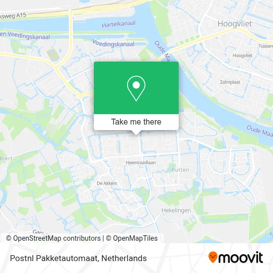 Postnl Pakketautomaat map