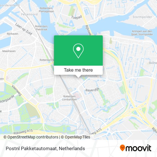 Postnl Pakketautomaat map