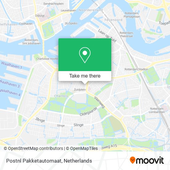 Postnl Pakketautomaat map