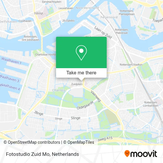 Fotostudio Zuid Mo map