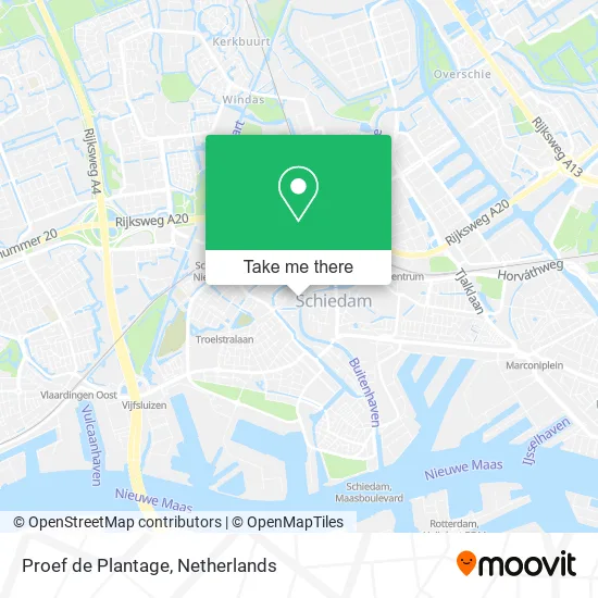 Proef de Plantage map