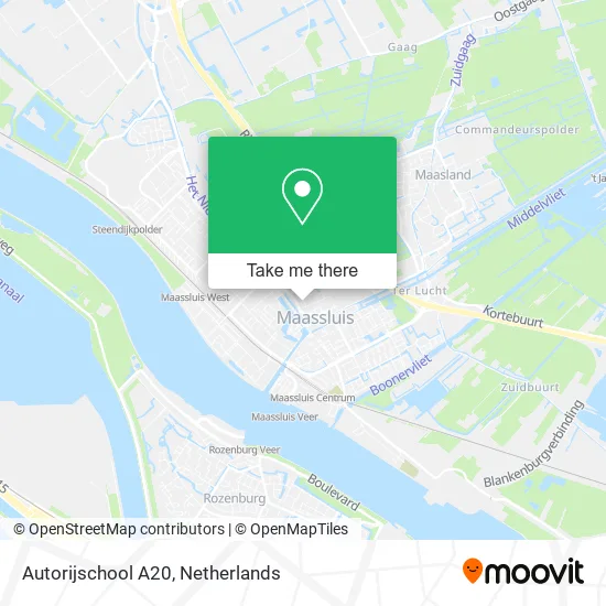 Autorijschool A20 map