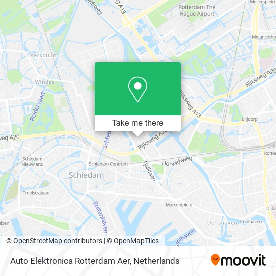Auto Elektronica Rotterdam Aer map