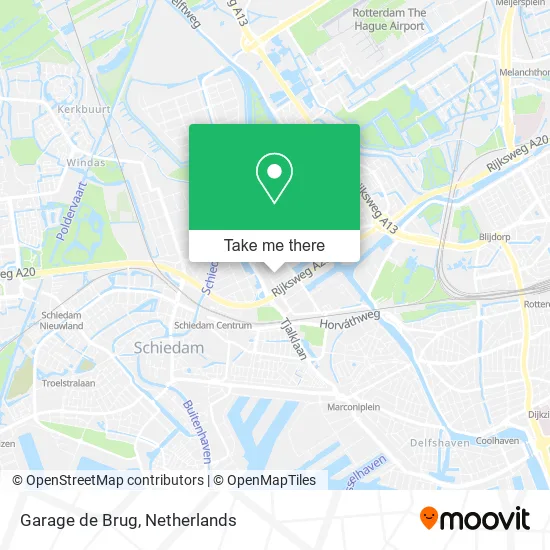 Garage de Brug map