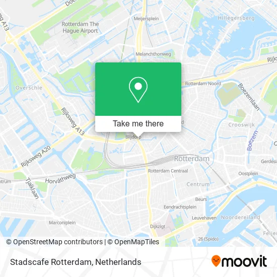 Stadscafe Rotterdam map