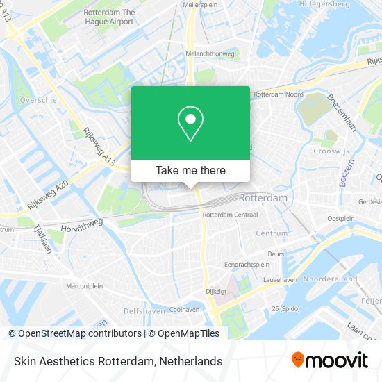 Skin Aesthetics Rotterdam map