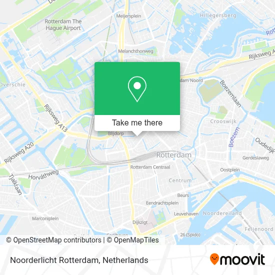 Noorderlicht Rotterdam map