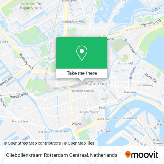 Oliebollenkraam Rotterdam Centraal map