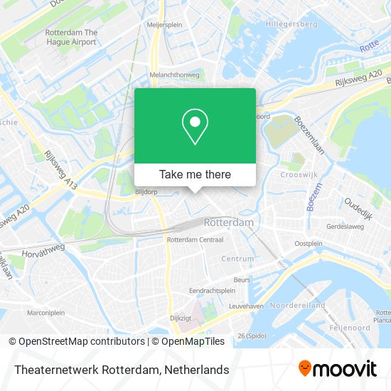 Theaternetwerk Rotterdam map
