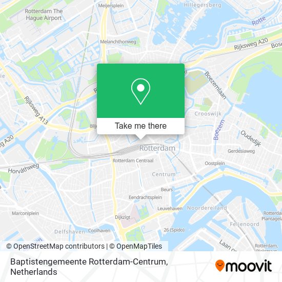 Baptistengemeente Rotterdam-Centrum map