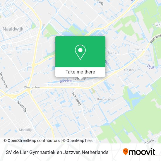 SV de Lier Gymnastiek en Jazzver map
