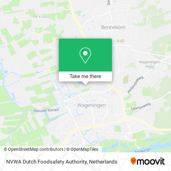 NVWA Dutch Foodsafety Authority Karte