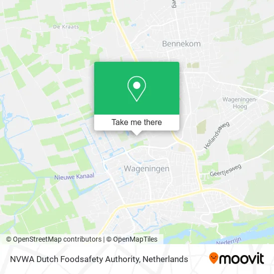 NVWA Dutch Foodsafety Authority map