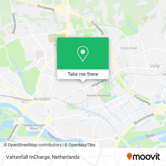 Vattenfall InCharge map