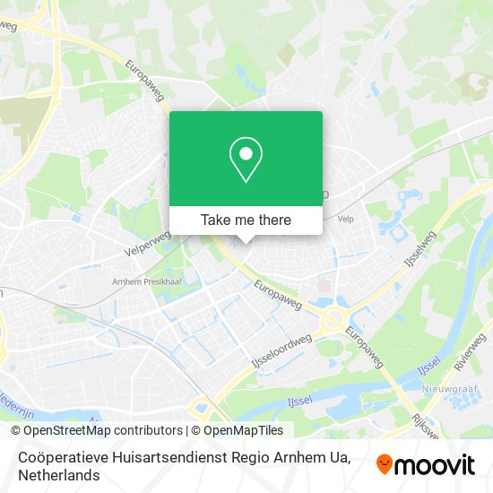 Coöperatieve Huisartsendienst Regio Arnhem Ua map