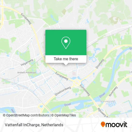 Vattenfall InCharge map