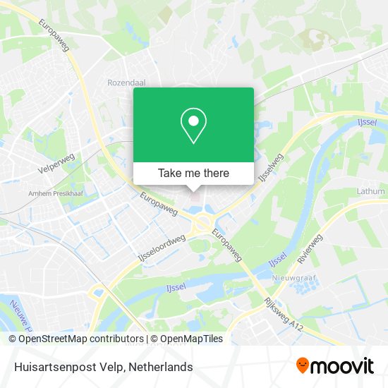 Huisartsenpost Velp map