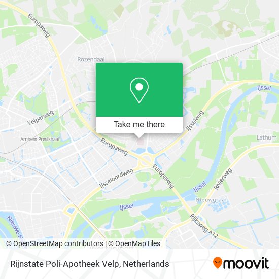Rijnstate Poli-Apotheek Velp map