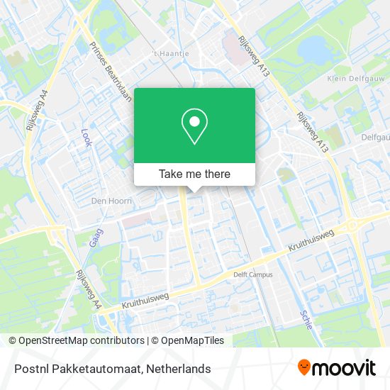 Postnl Pakketautomaat map