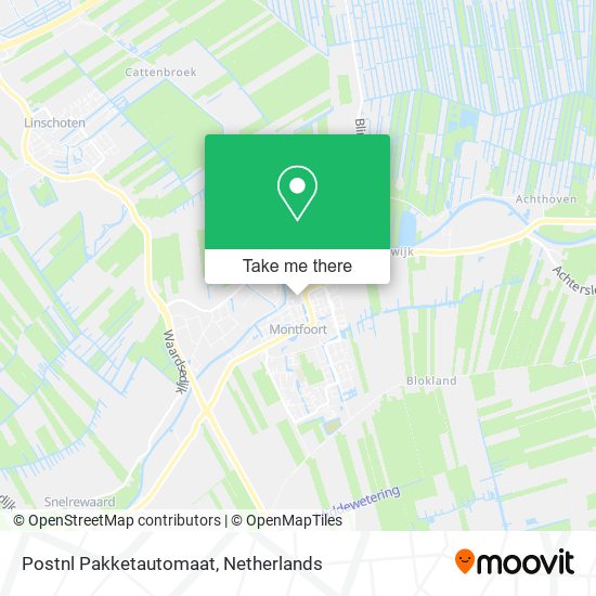 Postnl Pakketautomaat map