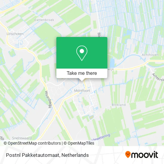 Postnl Pakketautomaat map