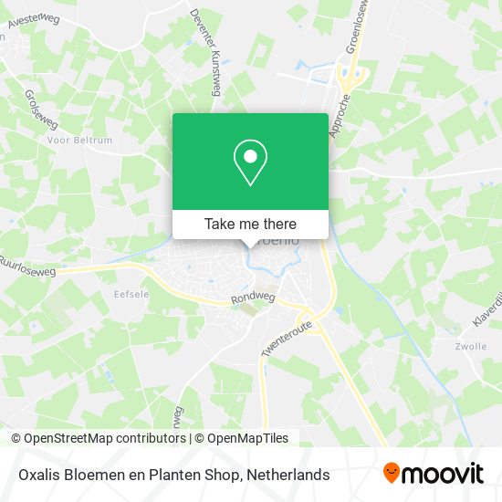 Oxalis Bloemen en Planten Shop map