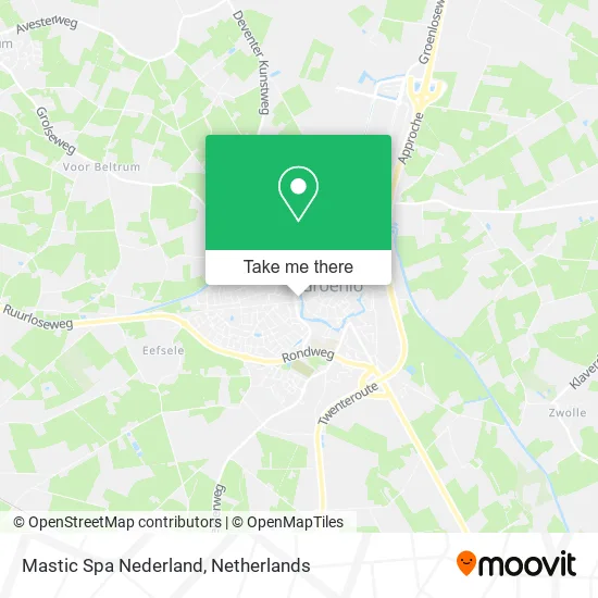 Mastic Spa Nederland map