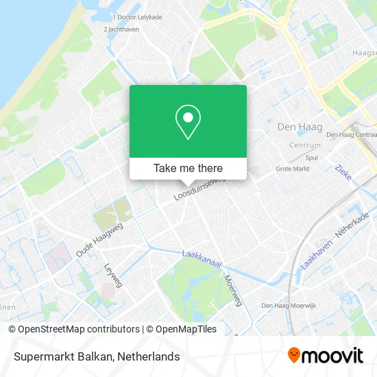 Supermarkt Balkan map