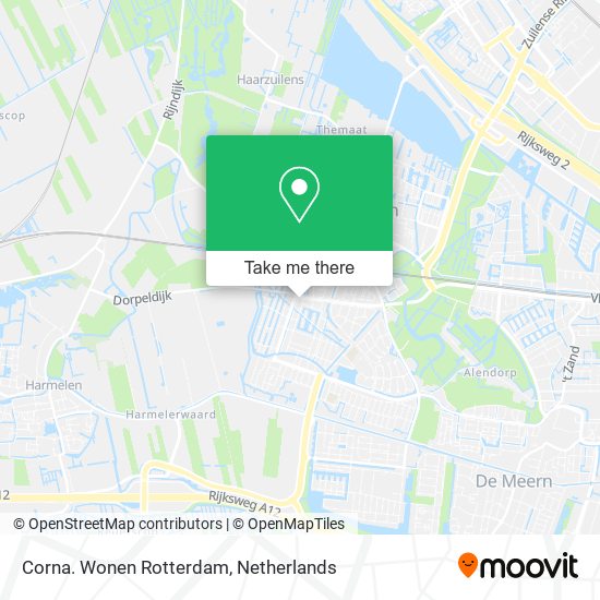 Corna. Wonen Rotterdam map
