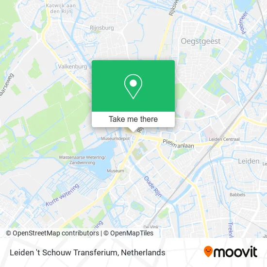 Leiden 't Schouw Transferium map