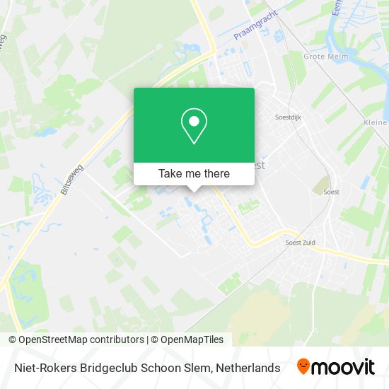 Niet-Rokers Bridgeclub Schoon Slem map