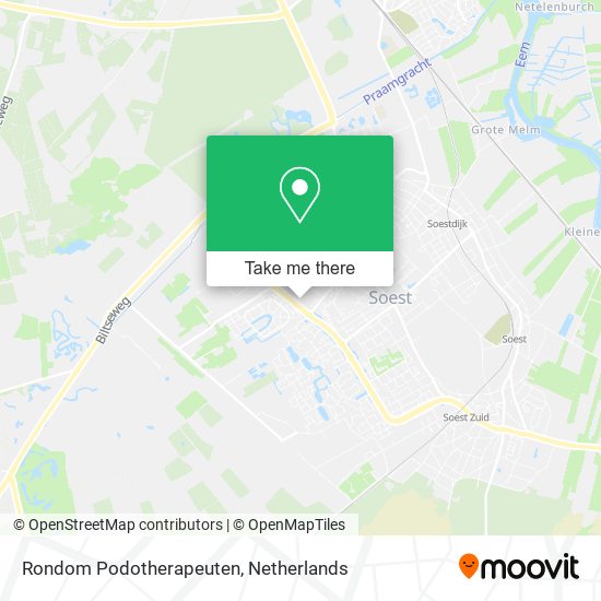 Rondom Podotherapeuten map