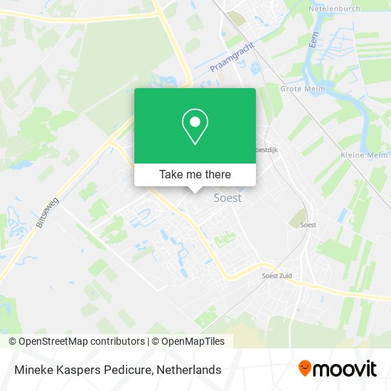 Mineke Kaspers Pedicure map