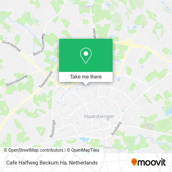 Cafe Halfweg Beckum Ha map