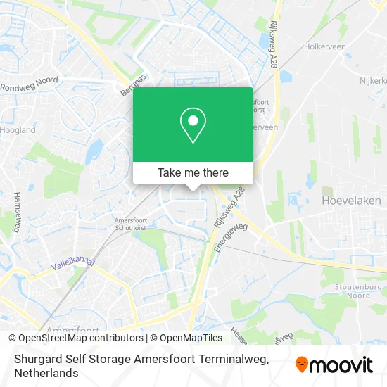 Shurgard Self Storage Amersfoort Terminalweg Karte