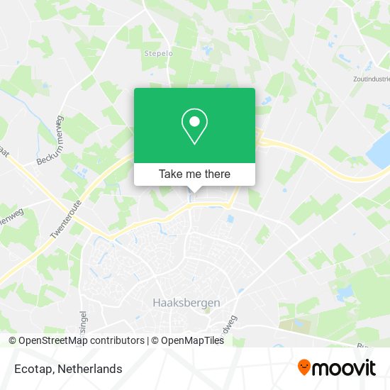 Ecotap map