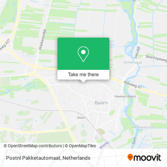 Postnl Pakketautomaat map